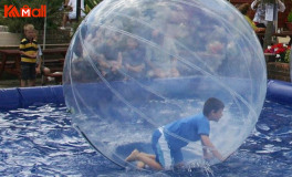 zorb ball soccer is a pastime